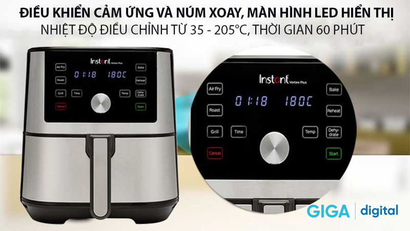 Vortex Plus 5.7L 6-in-1 với nhiều tính năng thông minh