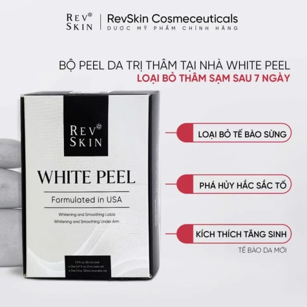 Bộ sản phẩm peel da tốt nhất hiện nay Revskin White Peel